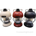 Wason antique originale rechargeable portable suspendu aux lumières de camping extérieur roman rustique dimmable décoratif lanterne